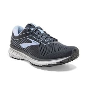 Brooks Ghost 12 Running Shoes Sneakers Lace Up Mesh Athletic Training Gray 7